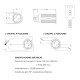 Panys de clau commutats P&C Industrias. Clau tubular de seguretat. Commutat amb 1 o 2 circuits i 3 4 posicions