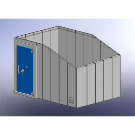 HABITACION DE SEGURIDAD / DEL PANICO CON PUERTAS Y PANELES REFORZADOS ACORAZADOS