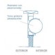 MOSTRADOR DISPENSADOR Nº44 CON PASAMONEDAS ACERO INOXIDABLE 