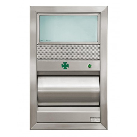 DISPENSADOR NOCTURNO Nº29 CON VISOR PASAVOCES Y TIMBRE CRISTAL BLINDADO