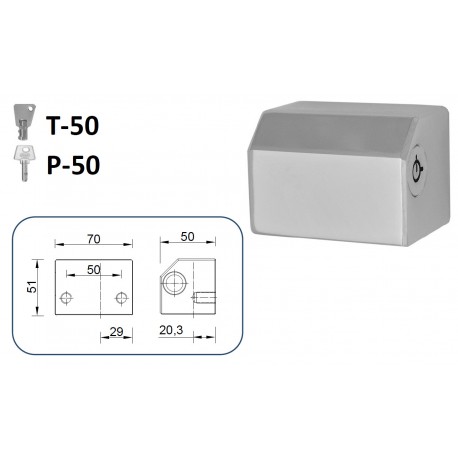 CIERRE LYF T-50 / P-50 PARA PUERTA METÁLICA ENROLLABLE