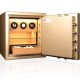 Caja fuerte de lujo Olle Ilux Design AR / AP-2 con cargador/relojero, estante de cristal, iluminación y cajón