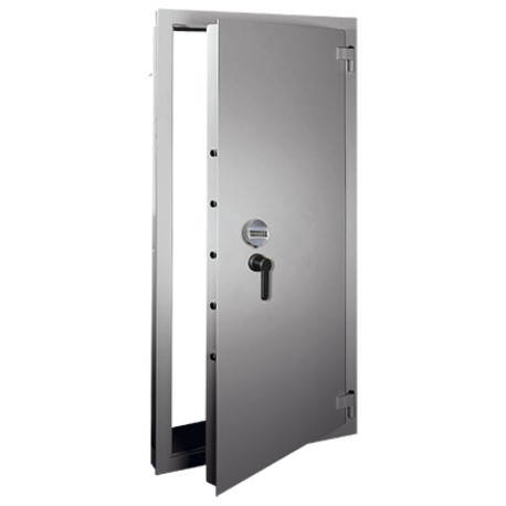 PUERTA ACORAZADA PARA HABITACIONES DE ALTA SEGURIDAD. OLLE MP3. ACERO DE 8 MM DE GROSOR. RESISTENTE AL FUEGO.