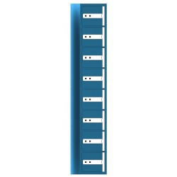 Compartimentos de seguridad Olle C408 serie C100. 8 puertas T4