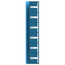 Compartimentos de seguridad Olle C506 serie C100. 6 puertas T5