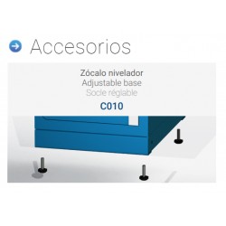 Accessori / opcional Olle C010. Sòcol anivellador per compartiments de seguretat sèrie C100.