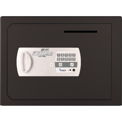 Caja fuerte con buzón Olle S1002EL (electrónica sin llave) sobreponer. Ranura de ingreso en puerta