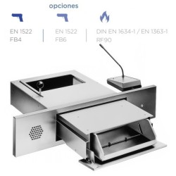 PASAPAQUETES E35RC BANDEJA CON INTERFONO ANTIBALA CERTIFICADO FB47 EN 1522