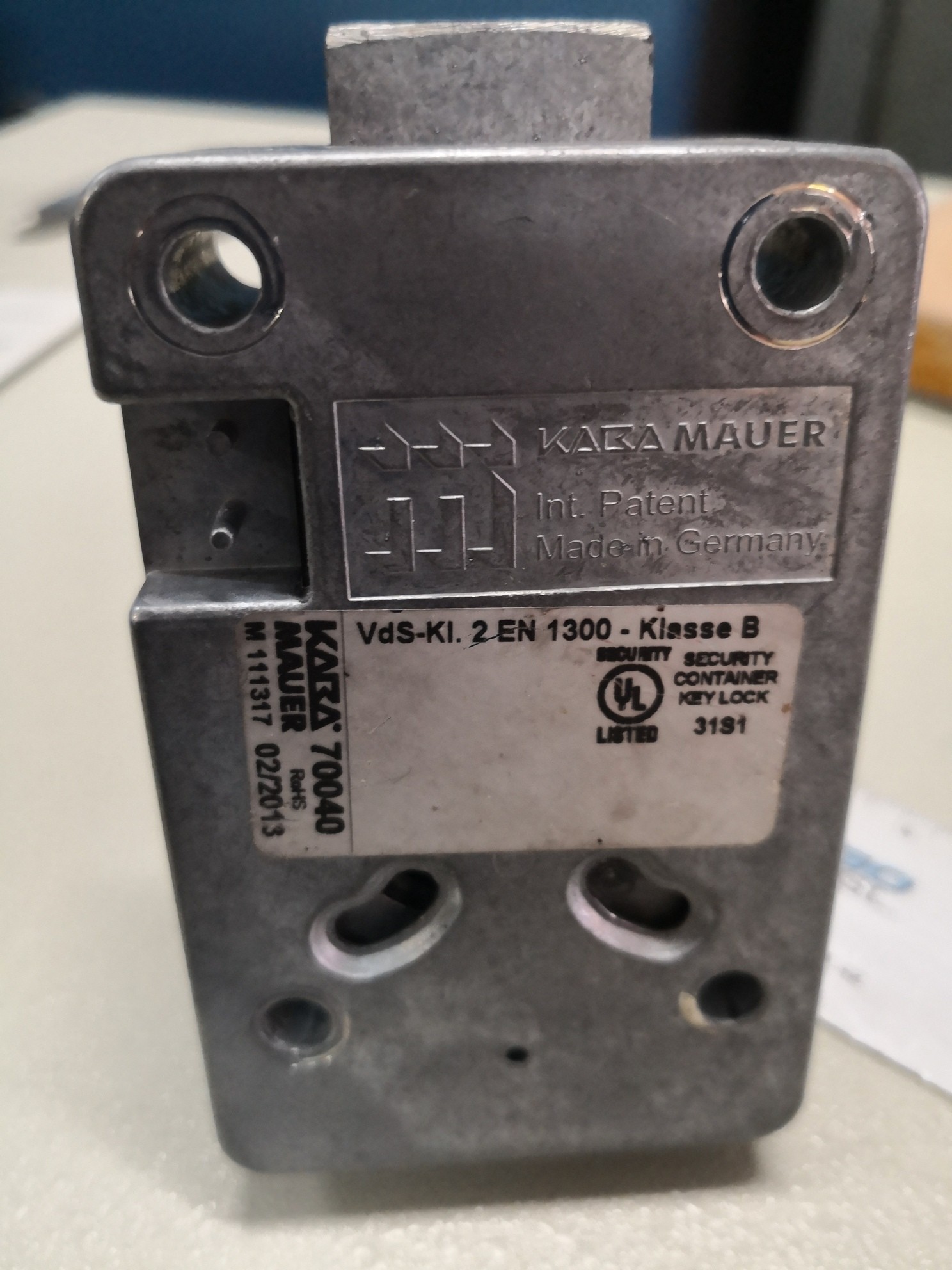 CERRADURA DE OCASION KABA MAUER 125mm CLASE B