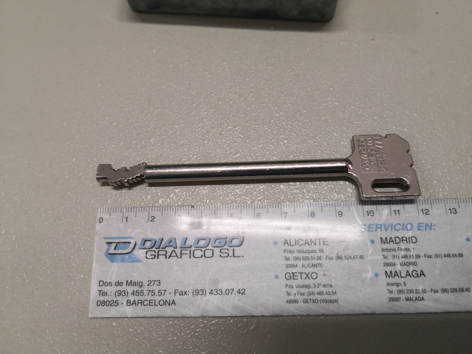 CERRADURA DE OCASION KABA MAUER 125mm CLASE B