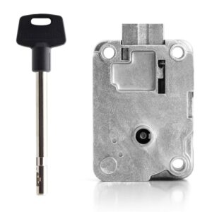 RECAMBIO CERRADURA DE LLAVE DE DISCOS KL3909 TECNOSICUREZZA CON LLAVE TUBULAR PARA CAJA FUERTE Y CAJERO AUTOMATICO