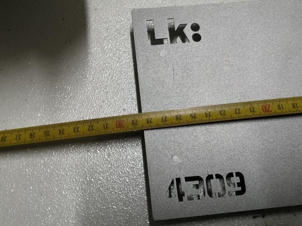 CARATULA METALICA CAJA FUERTE ARFE 12