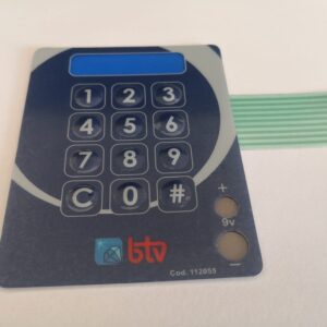 MEMBRANA TECLADO CAJAS BTV  SERIE 8