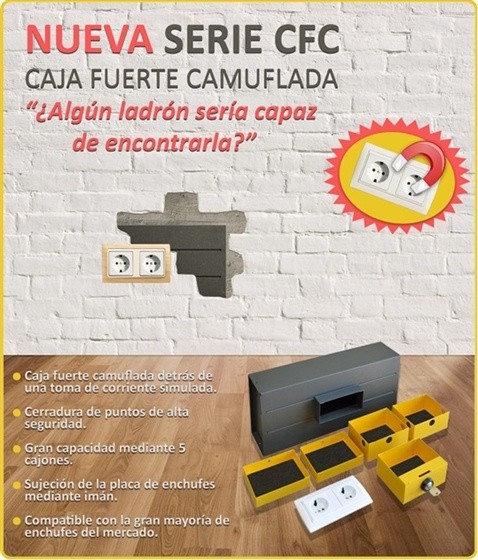 CAJA FUERTE CAMUFLADA DE ENCHUFE CFC-1 OLLE