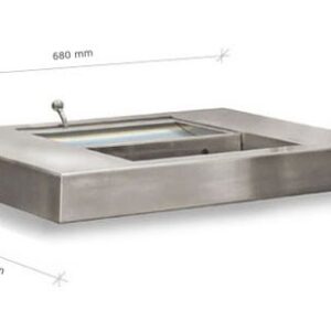 MOSTRADOR PASAMONEDAS Nº46 DESLIZANTE CON CIERRE ACERO INOXIDABLE