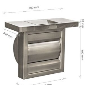 MOSTRADOR DISPENSADOR Nº44 CON PASAMONEDAS ACERO INOXIDABLE 