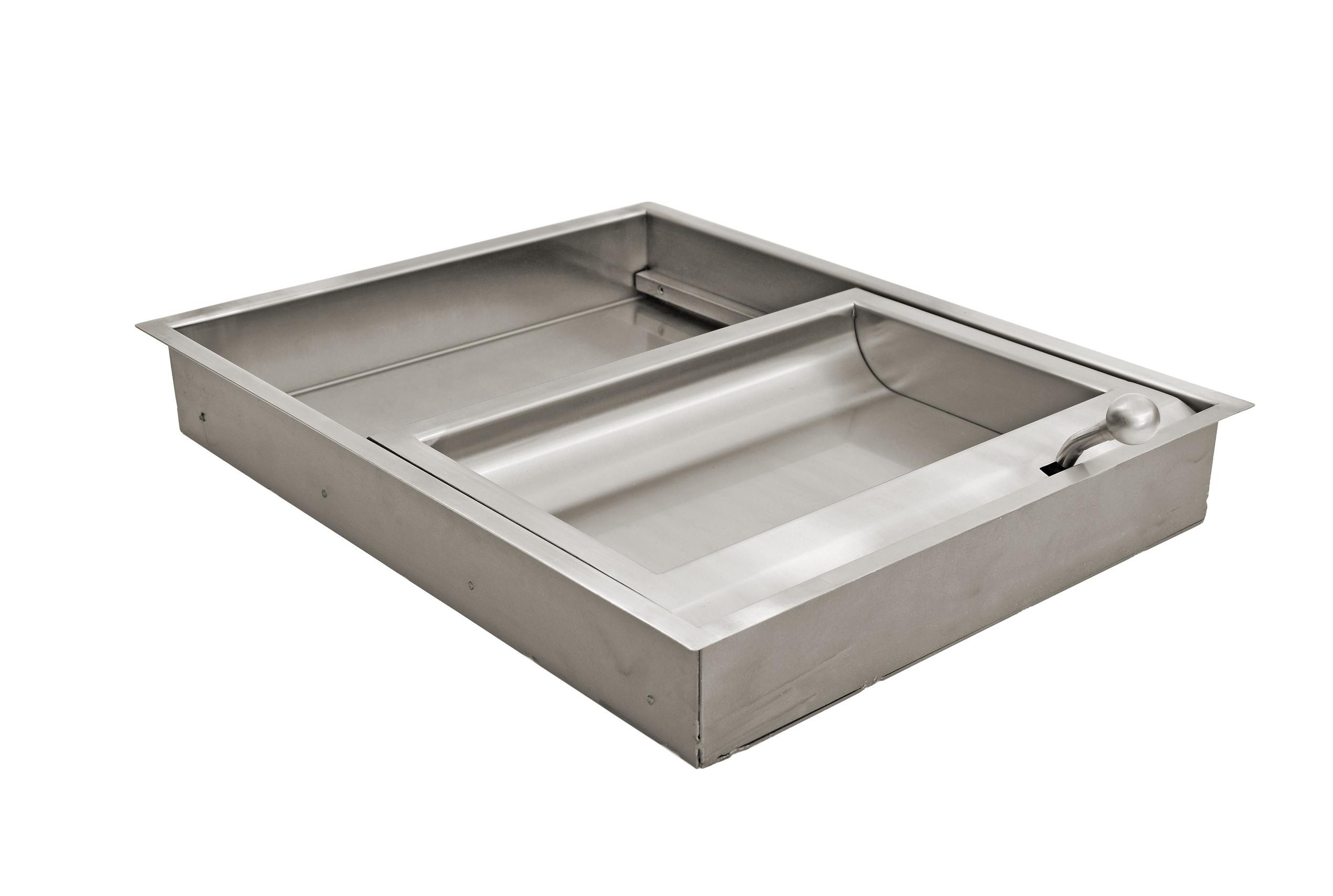 PASAMONEDAS Nº48 CAJON DESLIZANTE ACERO INOXIDABLE