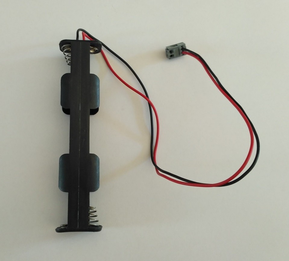 PORTAPILAS LARGO 4 PILAS ARFE CONECTOR BLANCO