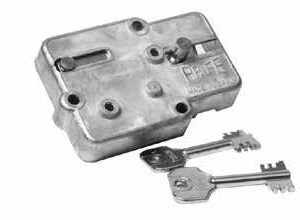 CERRADURA DE LLAVE GORJAS DOBLE PALA PARA CAJAS FUERTES SERIE 68 ARFE