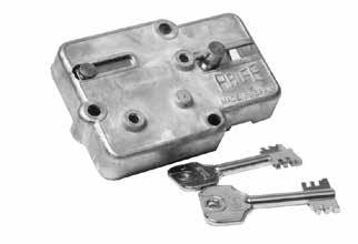 CERRADURA DE LLAVE GORJAS DOBLE PALA PARA CAJAS FUERTES SERIE 68 ARFE