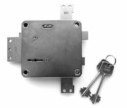CERRADURA DE LLAVE GORJAS DOBLE PALA PARA CAJAS FUERTES SERIES 3301 ARFE