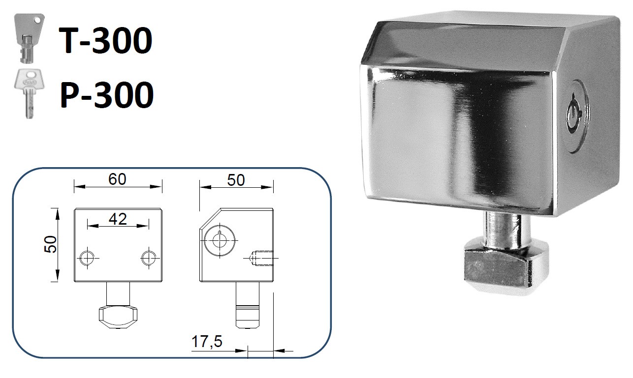 CIERRE LYF T-300 / P-300 PARA PUERTA METÁLICA ENROLLABLE