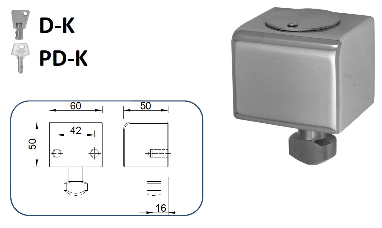 CIERRE LYF D-K / PD-K PARA PUERTA METÁLICA ENROLLABLE