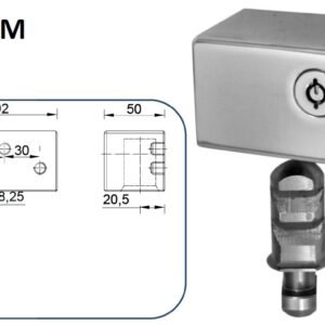 CIERRE LYF D-KM PARA PUERTA METÁLICA ENROLLABLE
