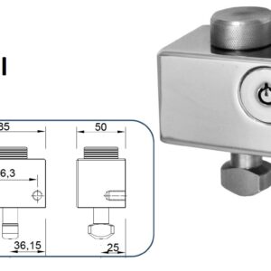 CIERRE LYF D-I / PD-I PARA PUERTA METÁLICA ENROLLABLE
