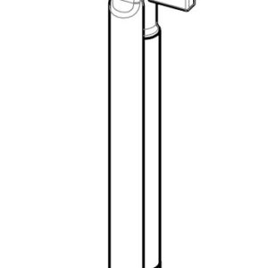 LLAVE STUV KL. 2 PLEGABLE / ARTICULADA DE 210MM PLANO CON DIMENSIONES