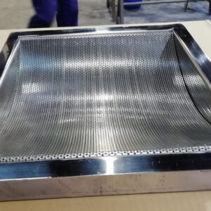 PASAMONEDAS Nº14 PERFORADO PARA EMPOTRAR ACERO INOXIDABLE