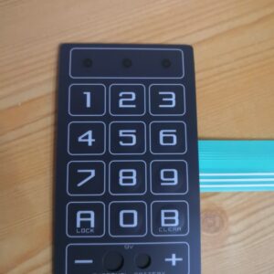 MEMBRANA TECLADO NEGRO DERECHAS / RECAMBIO PARA CAJA FUERTE ARFE