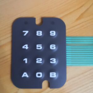 TECLADO VERTICAL CON ENCAJES GTV GTR SSI RECAMBIO MEMBRANA CAJA FUERTE