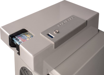 VALIDADOR / INGRESADOR OLLE CASHSAFE 2 ALTA SEGURIDAD 3 OLLE CASHSAFE 2 INGRESADOR VALIDADOR DE EFECTIVO DE BILLETES CON CAJA FUERTE DE ALTA SEGURIDAD