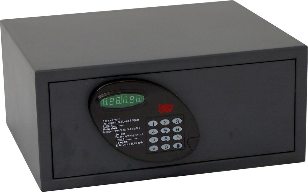 CAJA FUERTE MIAMI 15 GRIS GRAFITO PARA HOTEL BTV