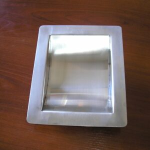 PASAMONEDAS PEQUEÑO ECONOMICO PARA EMPOTRAR. FABRICADO EN ACERO INOXIDABLE. 8