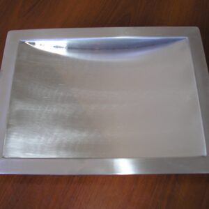 PASAMONEDAS PASADOCUMENTOS GRANDE PARA EMPOTRAR. FABRICADO EN ACERO INOXIDABLE