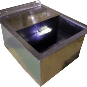 PASAPAQUETES CON TAPA DE ACERO INOXIDABLE GRANDE