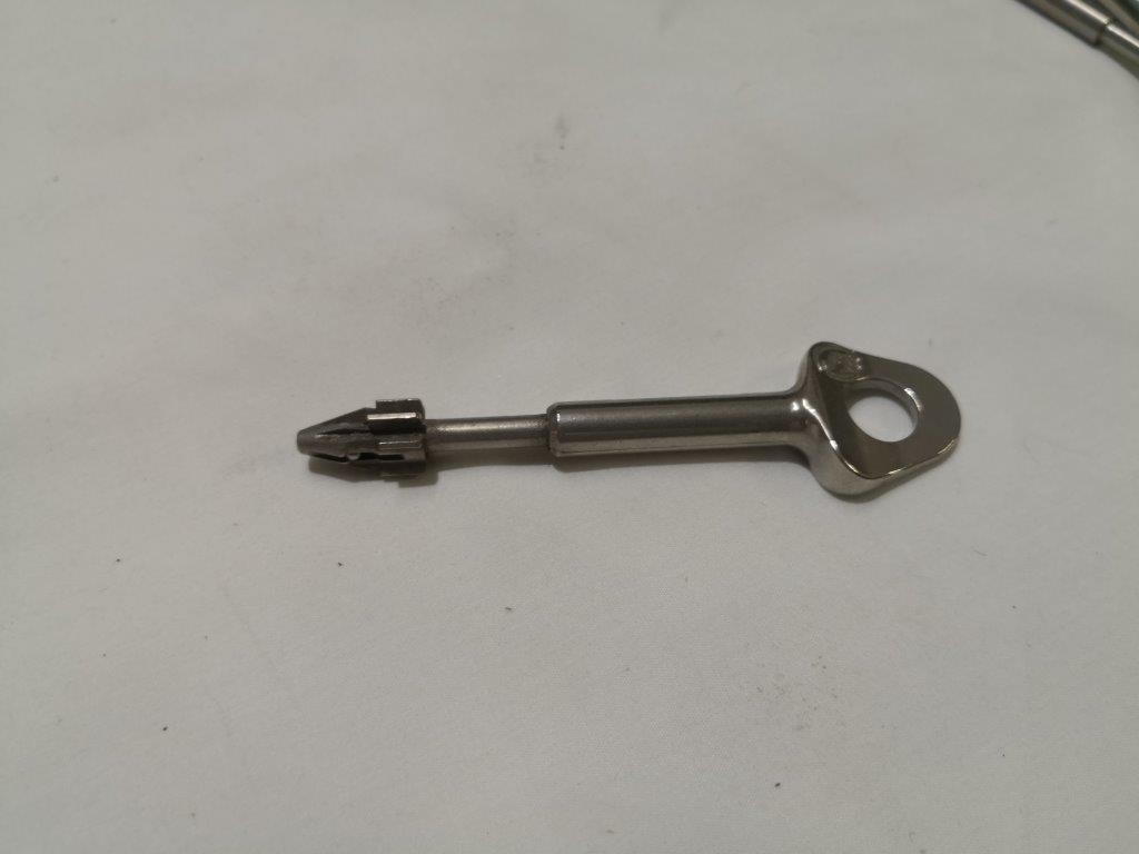 Copia de llave caja fuerte Fichet de 97mm 120mm M2B, M3B, MXB y Monopole