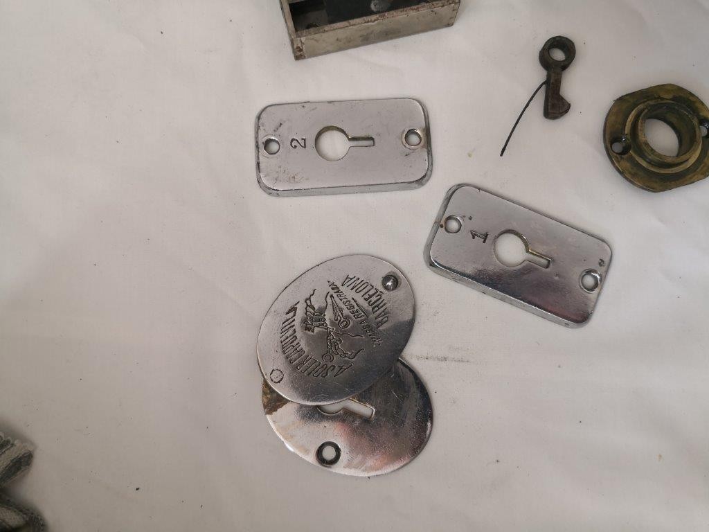 CONJUNTO MECANISMOS CAJA FUERTE SOLER CAPDEVILA ANTIGUA