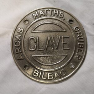 PLACA CAJA FUERTE  ARCAS MATTHS GRUBER