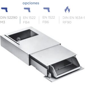 PASAPAQUETES E36R CON BANDEJA HOMOLOGADO ANTIBALA M3 DIN 52290