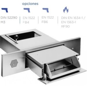 PASAPAQUETES E35R BANDEJA CON FRONTAL CERTIFICADO ANTIBALA M3 DIN 52290