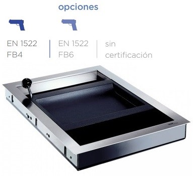 PASAMONEDAS ANTIBALA A30 CERTIFICADO CLASE FB4 FB6 EN-1522