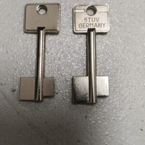 LLAVE  CORTA STUV EN BRUTO PARA CERRADURA DE CAJA FUERTE