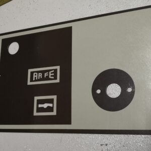 CARATULA METALICA CAJA FUERTE ARFE 9