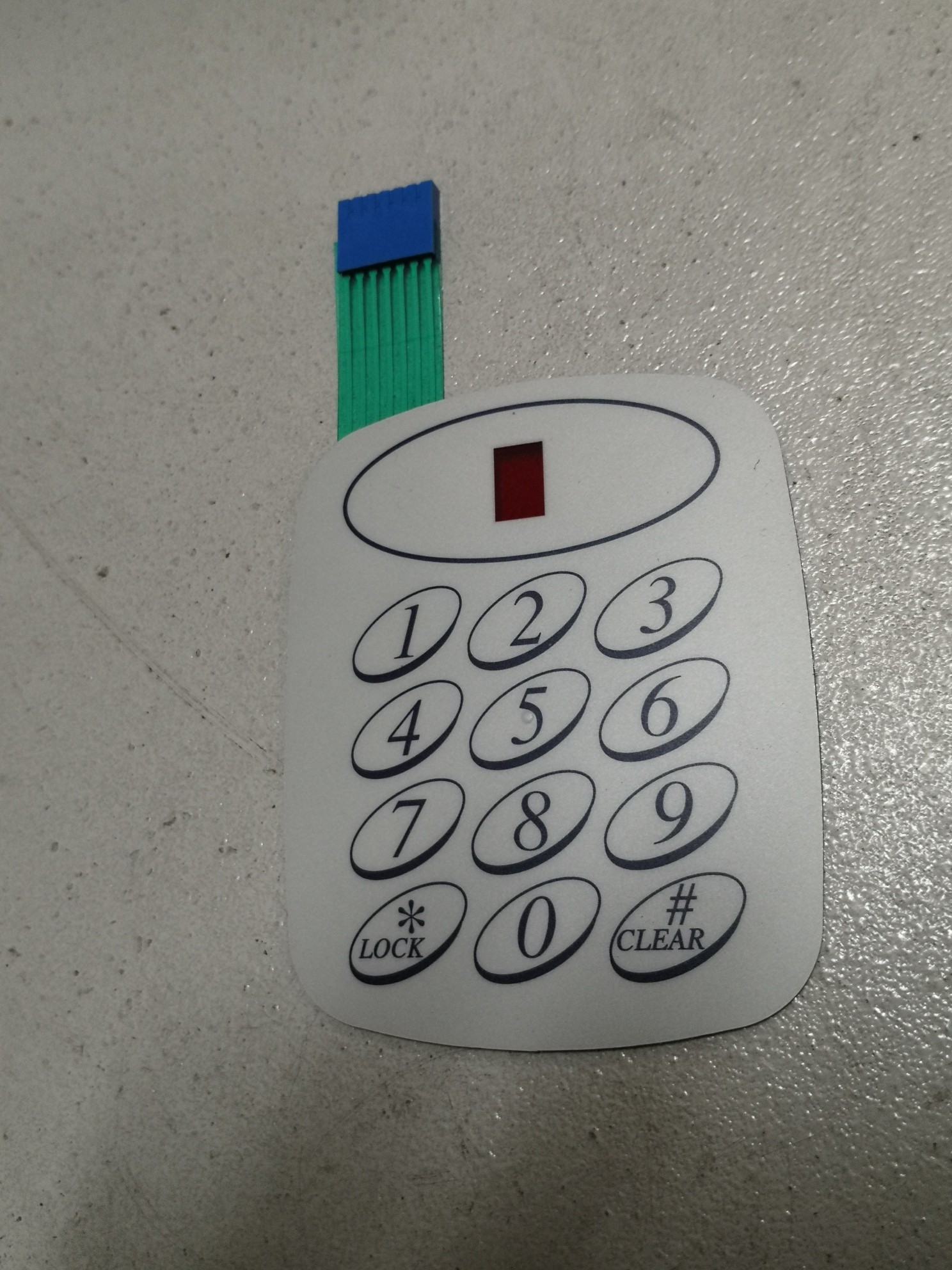 MEMBRANA TECLADO RECAMBIO PARA CAJA FUERTE ARFE